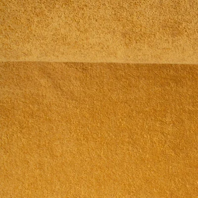 Tissu Eponge  Spa 400 g/m2 uni Jaune moutarde - Par 10 cm