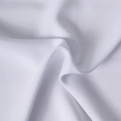 Tissu Viscose uni Blanc - Par 10 cm