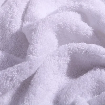 Tissu Eponge Premium 400 g/m² Blanc - Par 10 cm