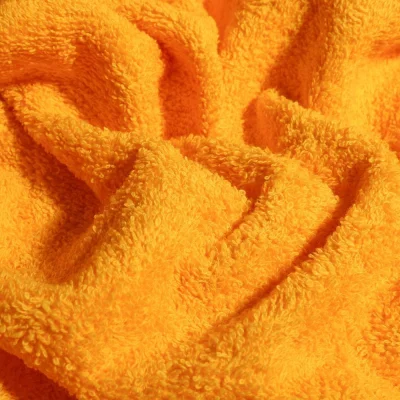 Tissu Eponge Premium 400 g/m² Jaune orangé - Par 10 cm