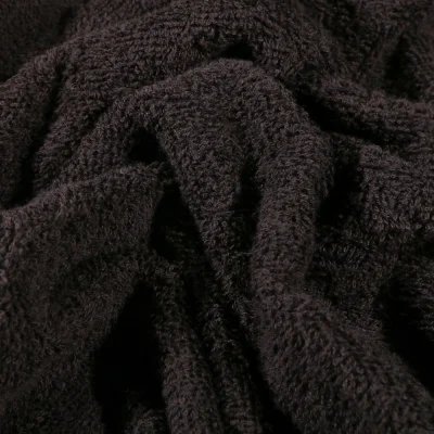 Tissu Eponge Premium 400 g/m² Noir - Par 10 cm