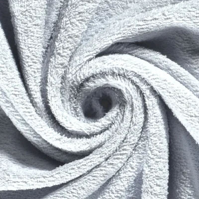 Tissu Eponge légère 340 g/m² uni Bleu clair - Par 10 cm