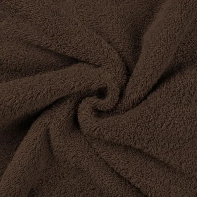 Coupon Tissu Eponge légère 320 g/m² Chocolat - Coupon de 20 cm