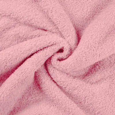 Tissu Eponge légère 340 g/m² uni Rose pastel - Par 10 cm