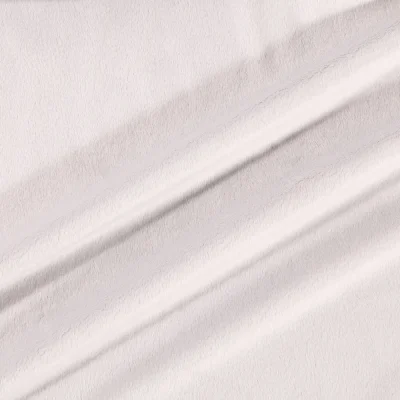 Tissu Minky Ultra doux Ras Gris Clair x10cm