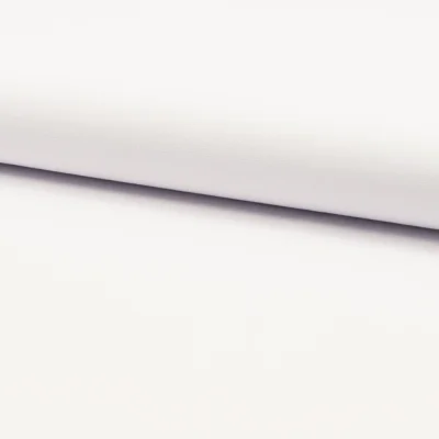 Tissu Popeline de coton unie Blanc - Par 10 cm