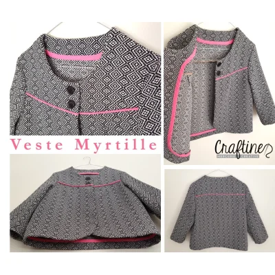 Patron Craftine Veste Myrtille