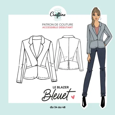 Patron Craftine Blazer Bleuet