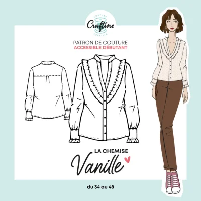Patron Craftine Chemise Vanille