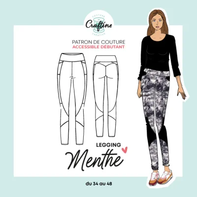 Patron Craftine Legging Menthe