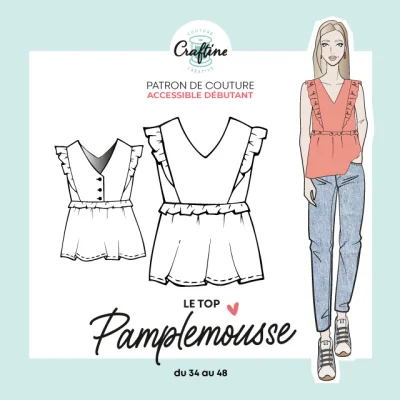 Patron Craftine Top Pamplemousse