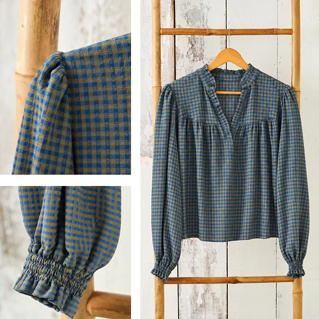 Kit Couture Craftine Blouse Sundara carreaux