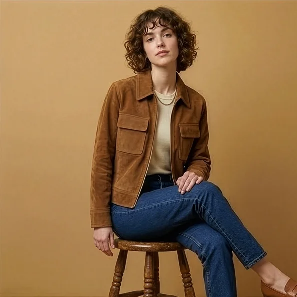Kit Couture Craftine Veste Urba Suédine Camel