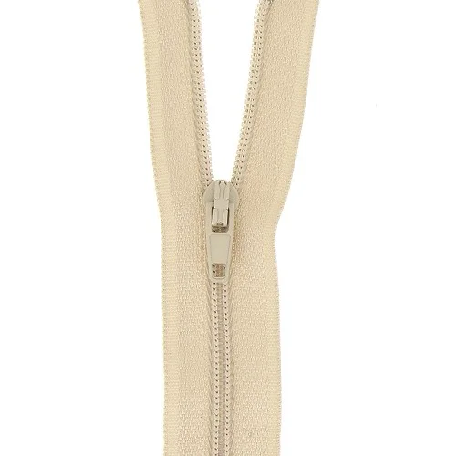 Fermeture à glissière non séparable Beige 20 cm
