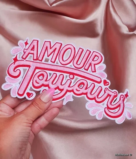 Ecusson Thermocollant Amour Toujours Xl