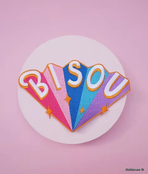 Ecusson Thermocollant Bisou XL