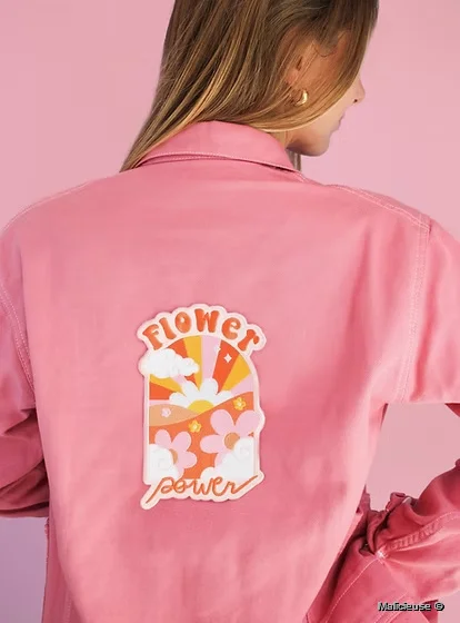 Ecusson Thermocollant Flower Power XL