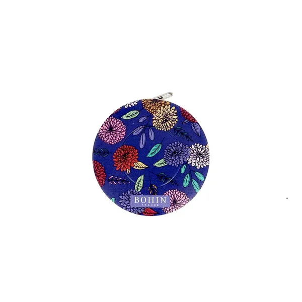 Mètre ruban 150 cm Bohin Blossom Bleu