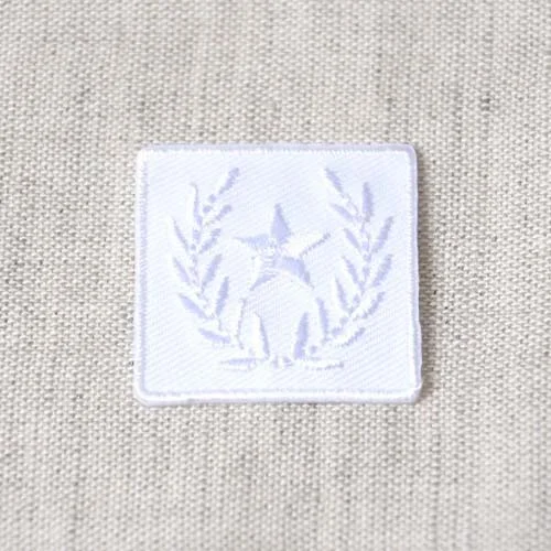 Ecusson Thermocollant Badge Etoile - Blanc