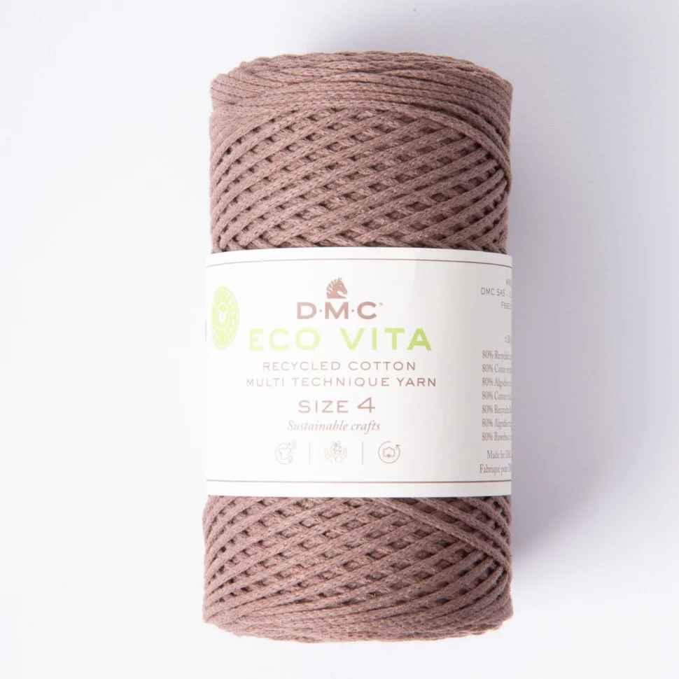 Cordon de Coton recyclé Eco Vita Taille 4 DMC - Cappuccino
