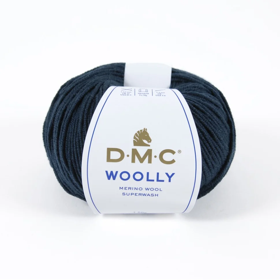 Fil laine Wooly DMC Bleu marine N° 79