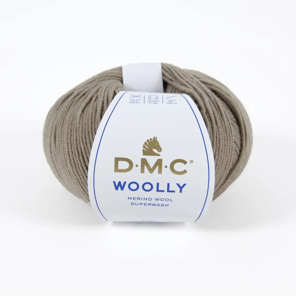 Fil laine Wooly DMC Taupe N° 112