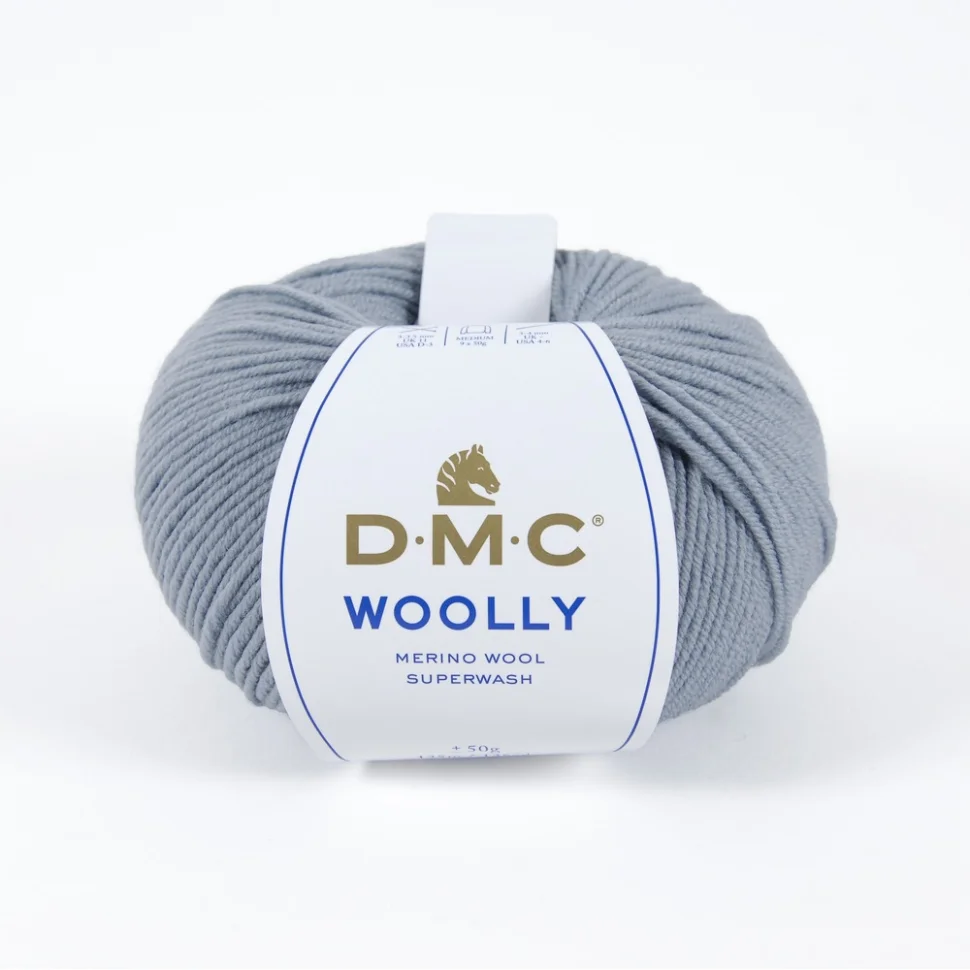 Fil laine Wooly DMC Gris souris N° 124