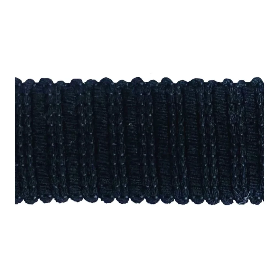Sangle aspect crochet 30 mm uni Noir x1m