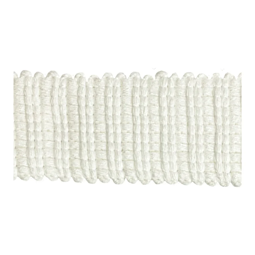 Sangle aspect crochet 30 mm uni Blanc cassé x1m