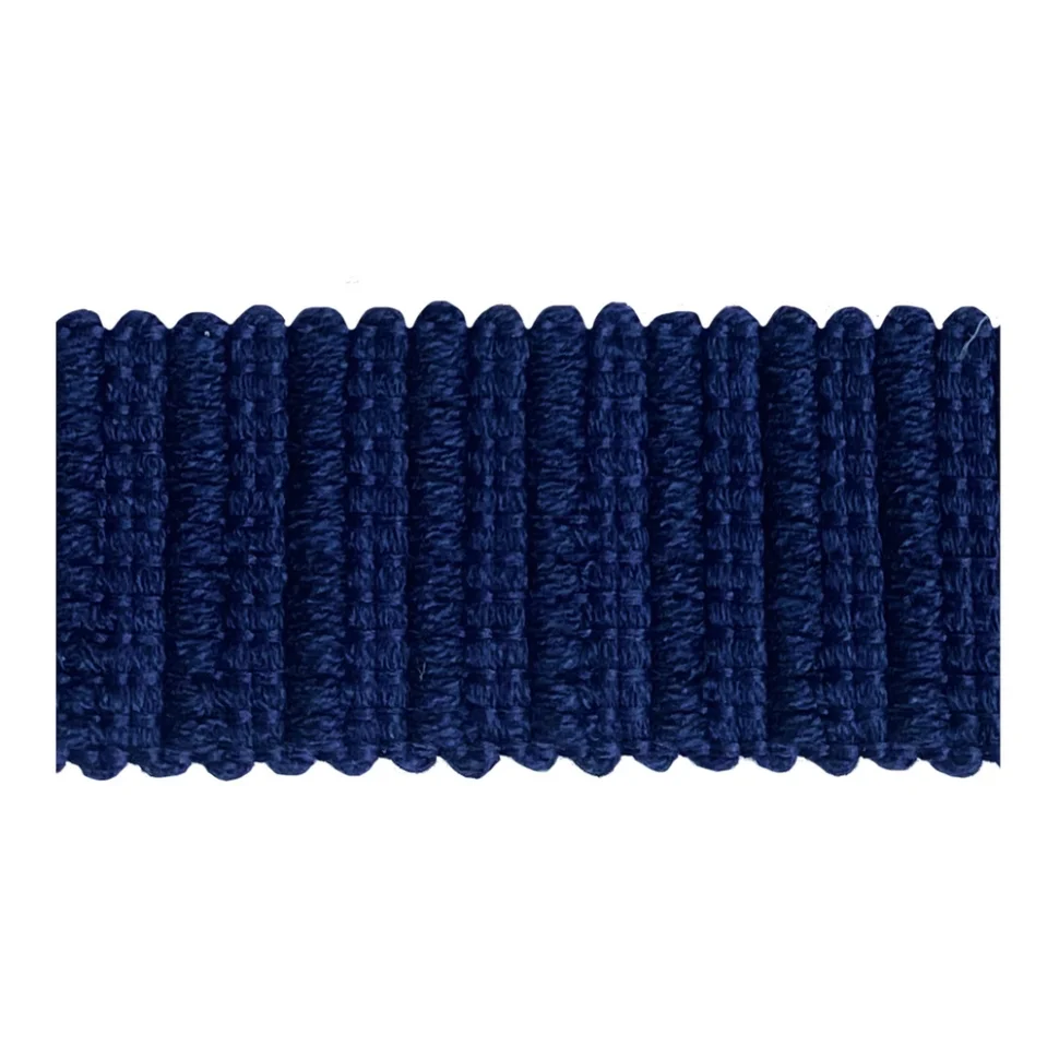 Sangle aspect crochet 30 mm uni Bleu marine x1m