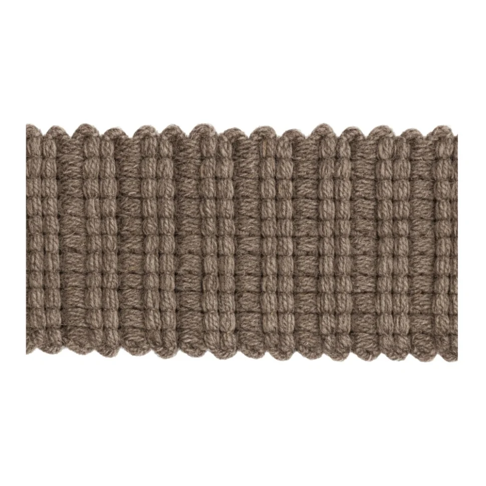 Sangle aspect crochet 30 mm uni Marron x1m