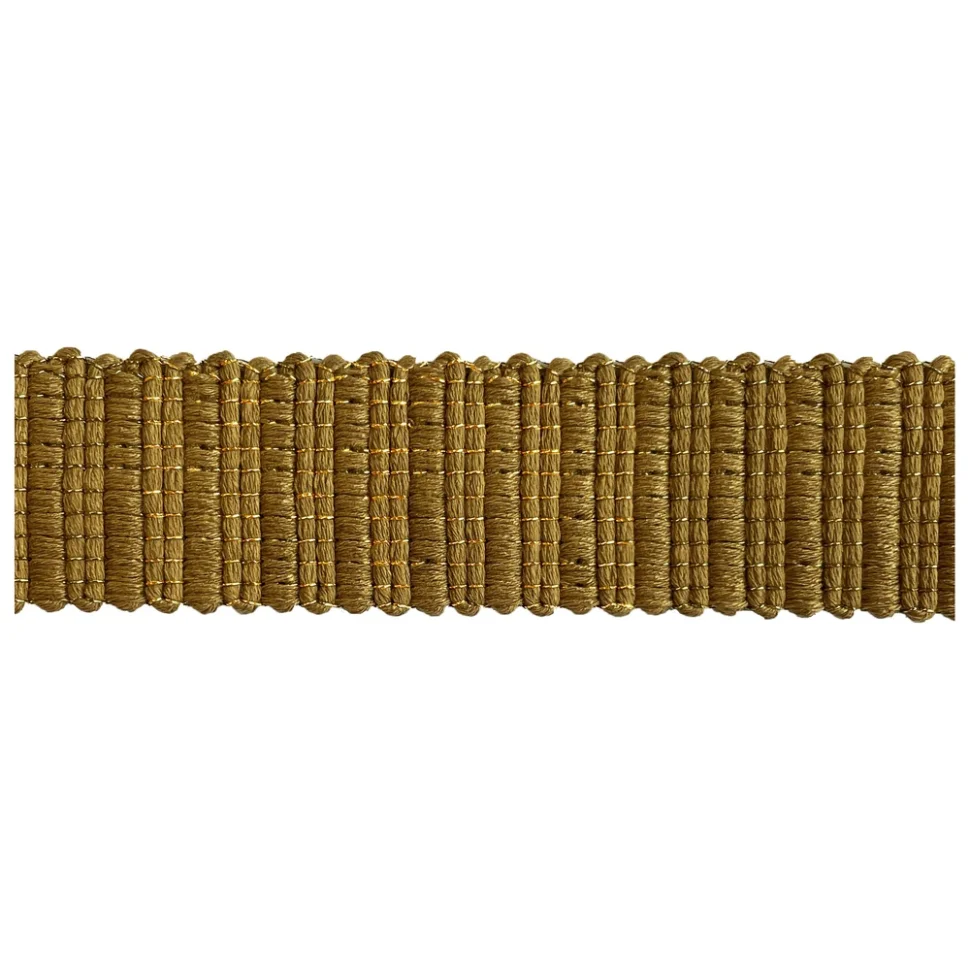 Sangle aspect crochet Lurex 30 mm Or x1m