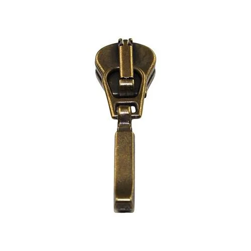 Curseur Fantaisie n°5 pour fermeture éclair Injecté n° 5 - Bronze