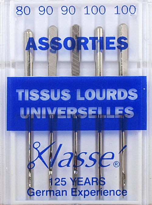 Aiguilles Machine Tissus Lourds Universelles assorties - Klassé