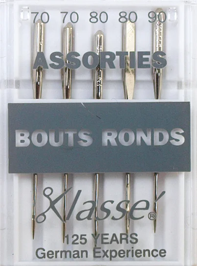 Aiguilles Machine Bouts ronds assorties - Klassé