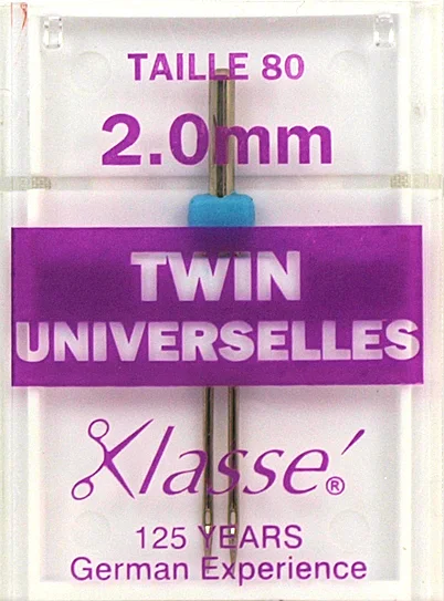 Aiguilles Machine Double Universelle 80/12 2mm - Klassé