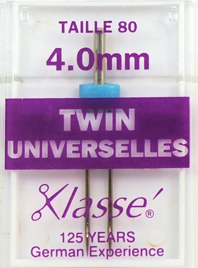 Aiguille Machine Double Universelle 80/12 4mm - Klassé