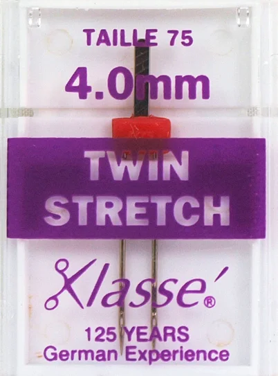 Aiguilles Machine Double Stretch 75/11 4mm - Klassé