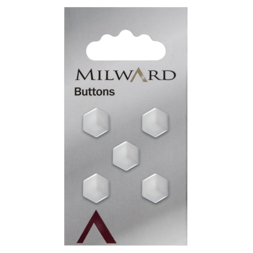 Bouton à coudre Milward Pixel effet nacré 11 mm x5