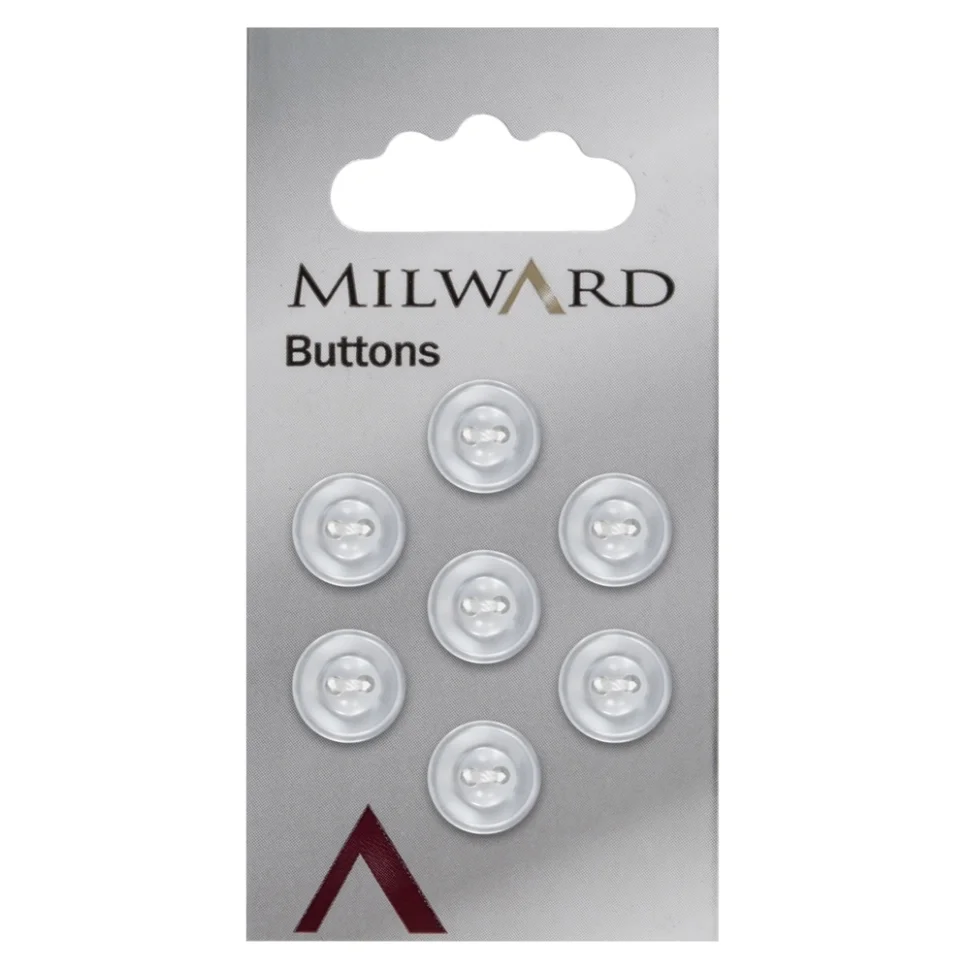 Bouton à coudre Milward Tempo effet nacré 11 mm x7