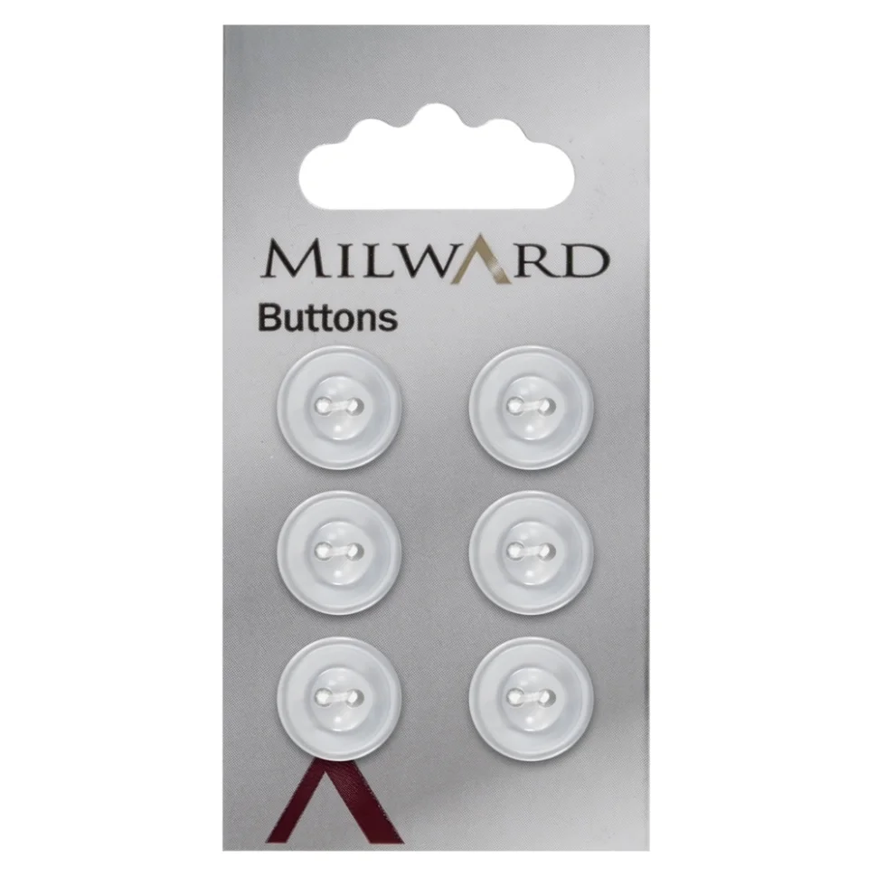 Bouton à coudre Milward Tempo effet nacré 13 mm x6