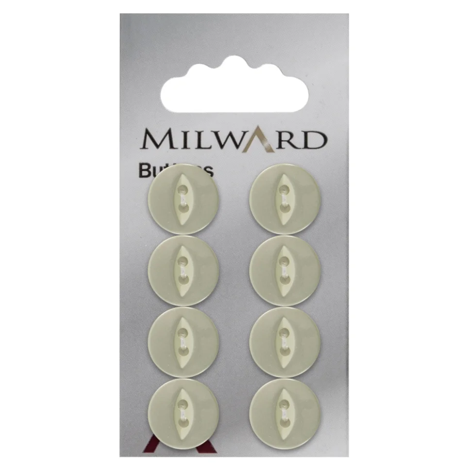 Bouton à coudre Milward Luis jaune pâle 14 mm x8