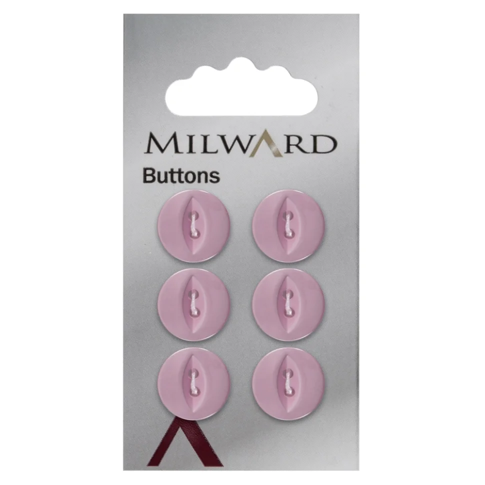 Bouton à coudre Milward Louis Rose 13 mm x8