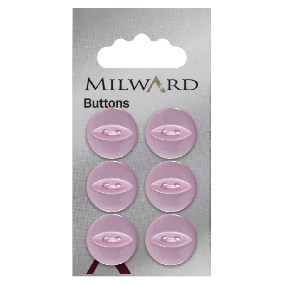 Bouton à coudre Milward Louis Rose 16 mm x6