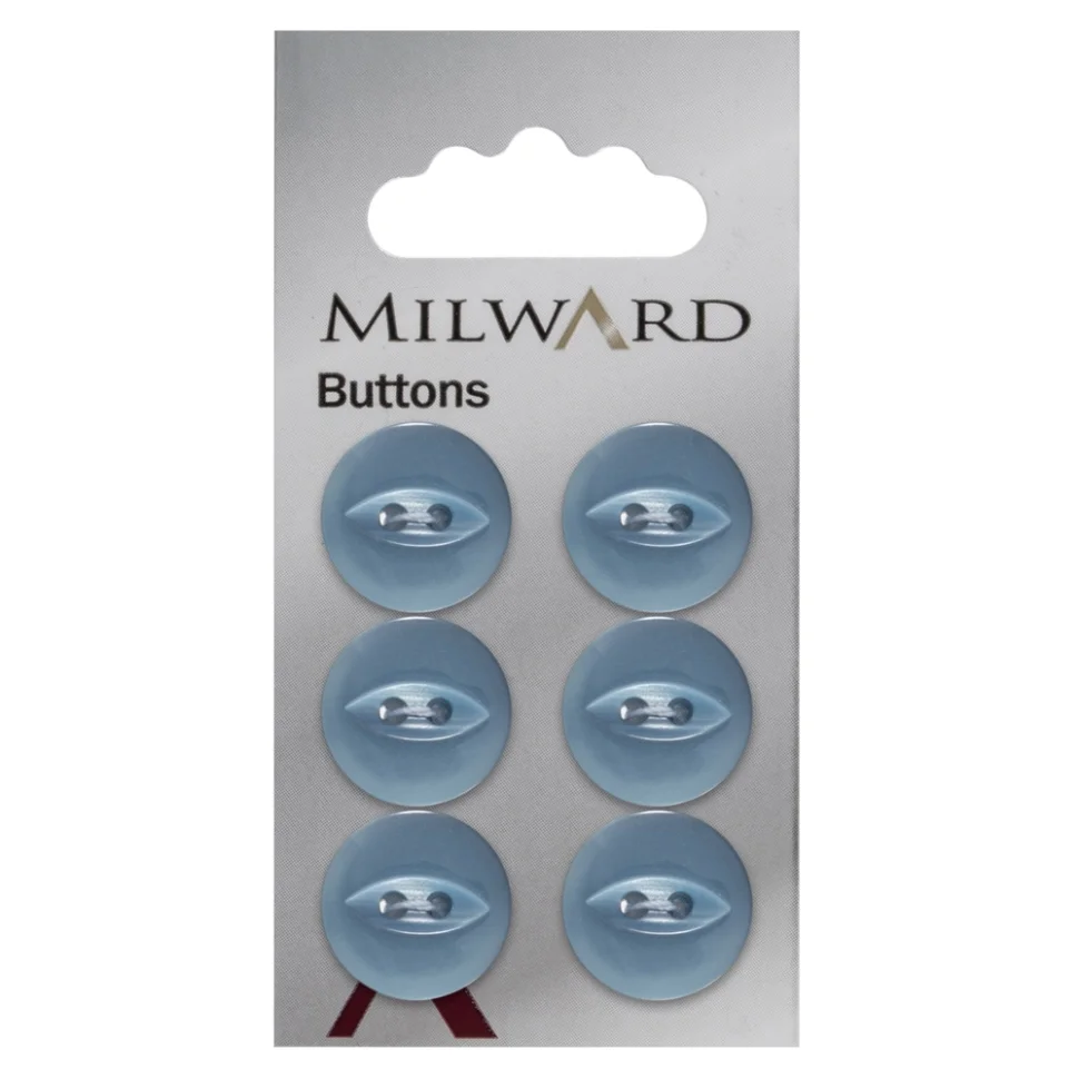 Bouton à coudre Milward Luis Bleu clair 16 mm x6