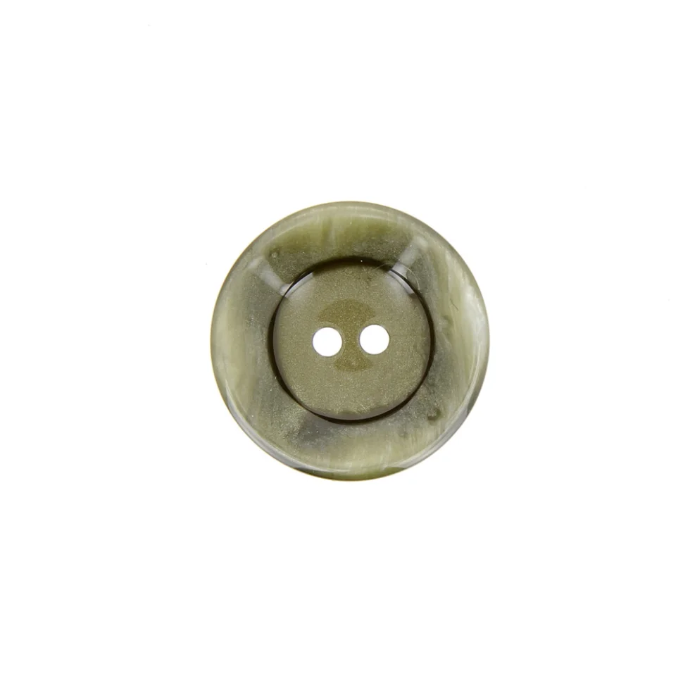 Bouton cuvette bord gondolé 18 mm - Vert
