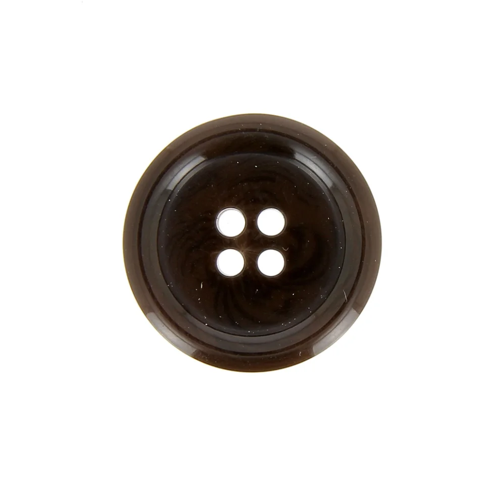 Bouton Veste homme 25 mm uni - Chocolat