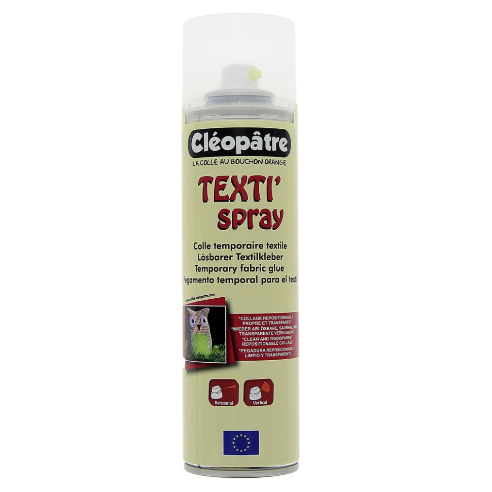 Colle temporaire textile aérosol Texti'spray - 250 ml