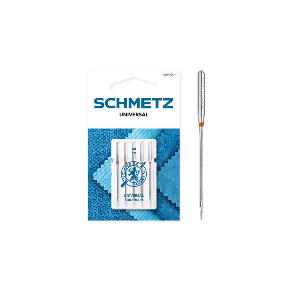 Aiguilles universal n° 80/12 Schmetz 130/705 H x5