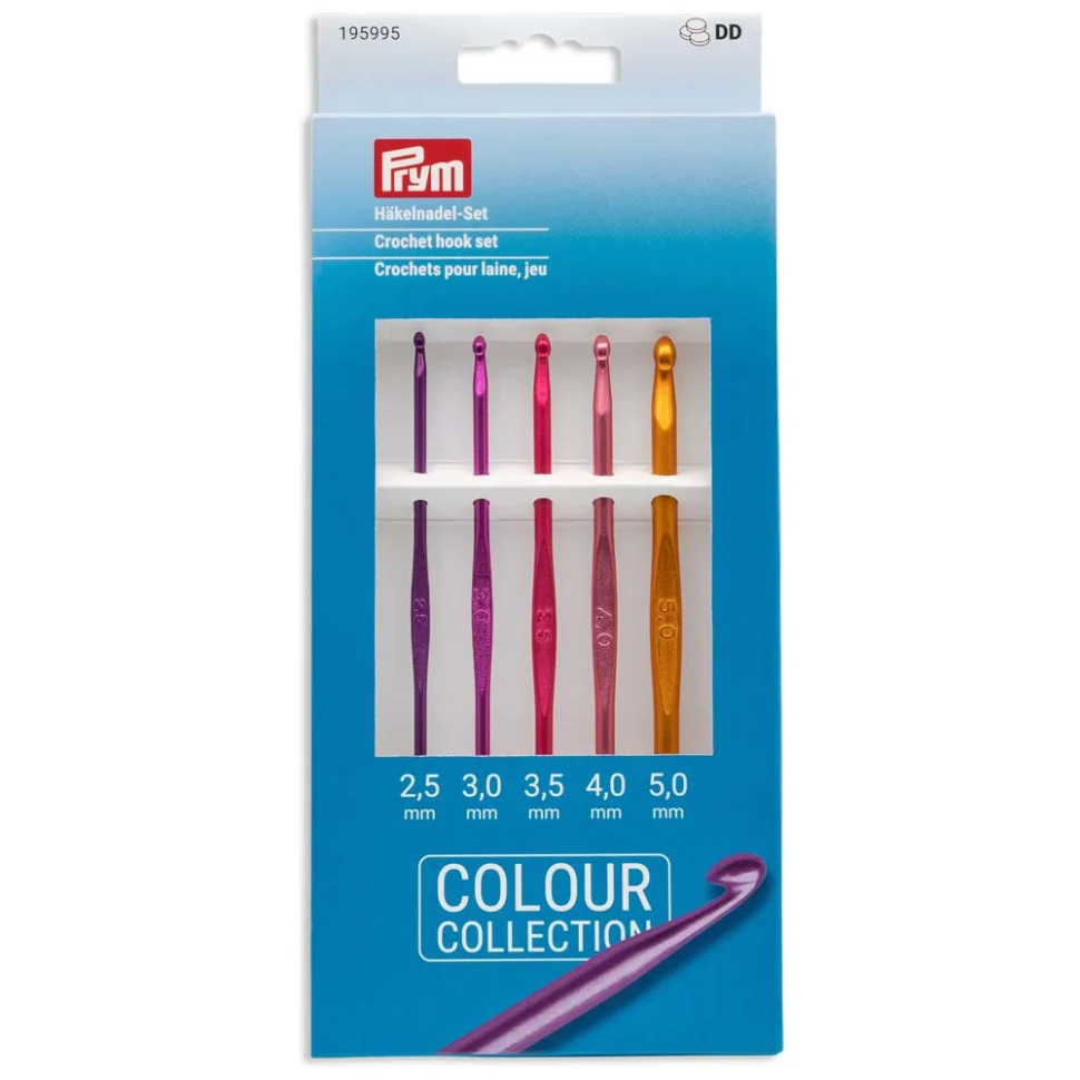 Set de 5 crochets Prym 2,5 à 5 mm